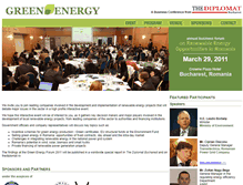 Tablet Screenshot of greenenergy.thediplomat.ro